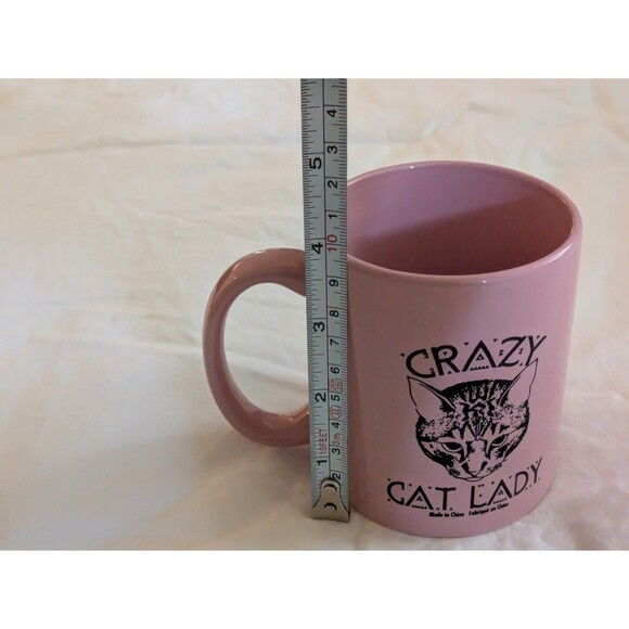 Crazy Cat Lady Coffee Mug Urban Outfitters Perfect Pink for Cat Lovers! - Picture 7 of 8